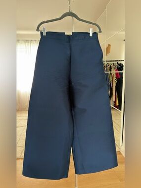 Wide Leg Navy Women's Pants